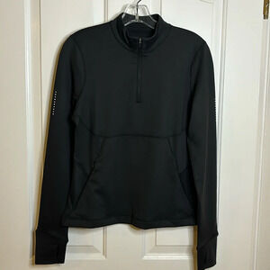 NWT women’s SWEATY BETTY THERMA RUNNING HALF ZIP in black size small